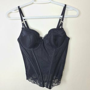 Classic black corset / bustier